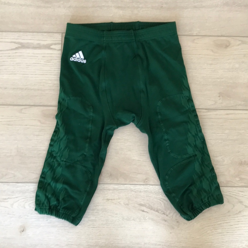 Adidas football athletic tights bottom  crop green